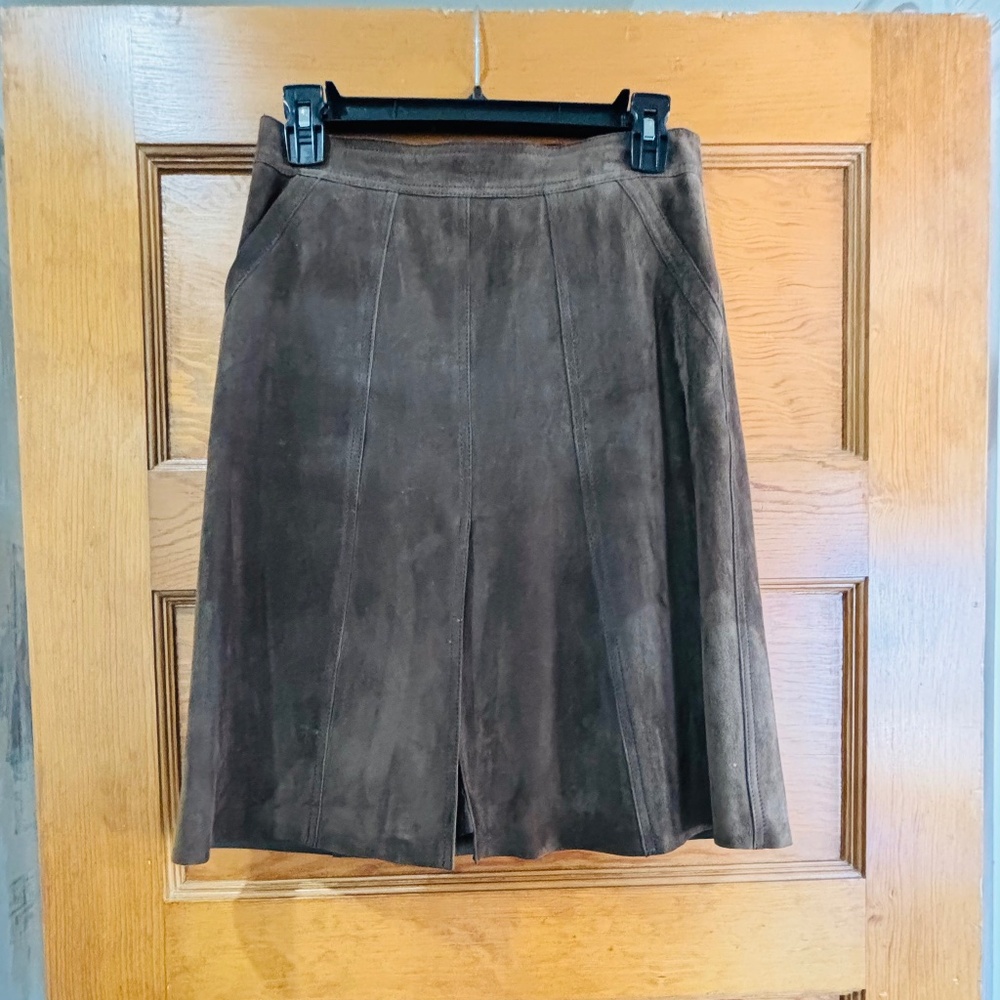 THEORY SUEDE SKIRT